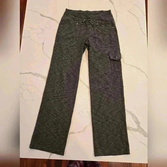 Kuhl Mova Pull On Wide Leg Stretch Cargo Pants Heather Gray Size 6 Regular - Picture 1 of 10